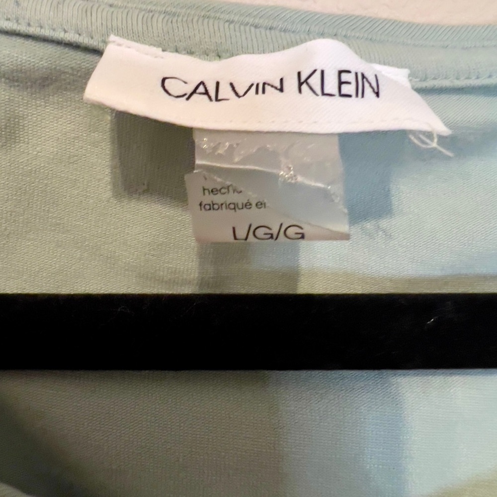 Calvin Klein sleeveless Mint Green Cotton gathered waist Dress - Picture 4 of 7